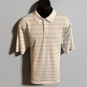 Dockers Golf Men's White/Blue/Gold Polo Shirt